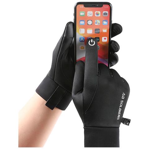 Guanti Invernali Touchscreen - Caldi, Antivento E Impermeabili Black L - Foto 4