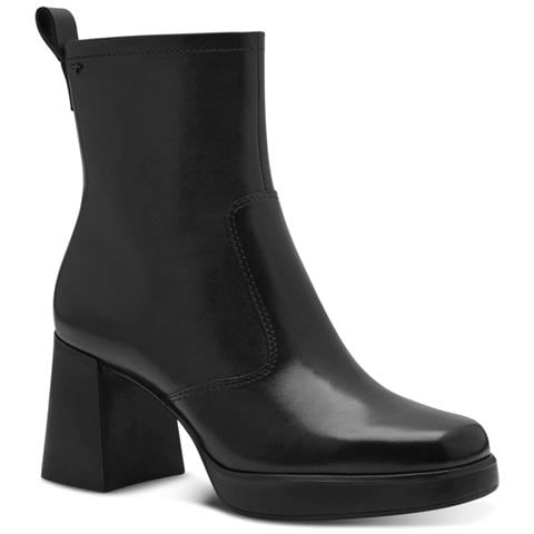Heeled Booties Stivaletti Pelle Scarpe Donna Nero Eu 36, 1-25360-43 003 - Foto 1