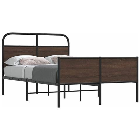 Giroletto Senza Materasso Rovere Marrone 140x200 Cm Truciolato - Foto 2