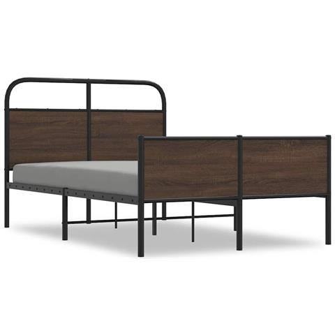 Giroletto Senza Materasso Rovere Marrone 140x200 Cm Truciolato - Foto 1
