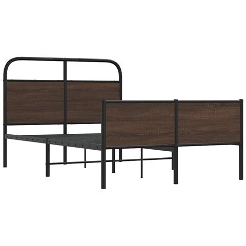 Giroletto Senza Materasso Rovere Marrone 140x200 Cm Truciolato - Foto 9