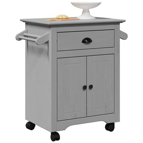 Carrello Da Cucina Bodo Grigio 72x45x80 Cm - Foto 1