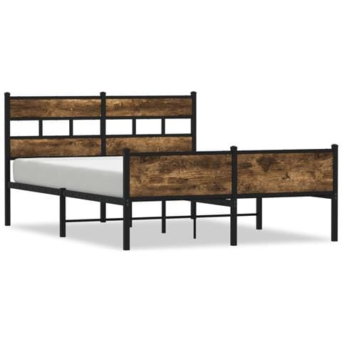 Giroletto Senza Materasso Rovere Fumo 150x200 Cm In Truciolato - Foto 2