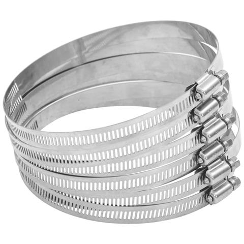 Fascette Stringitubo 6pz 91-110 Mm In Acciaio Inox 304 - Foto 1