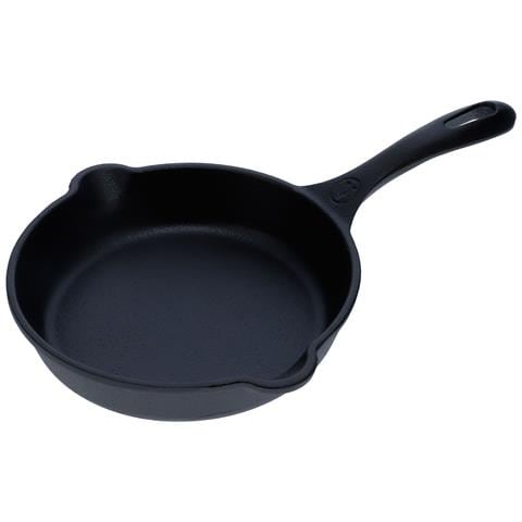 39363 Padella In Ghisa Stagionata Induzione Da 20 Cm Per Fuoco, Barbecue, Forno Nero - Foto 1