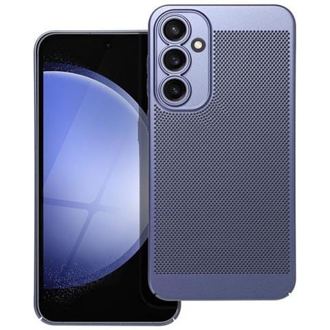 Custodia Back Cover Shell Rigida Antiscivolo Traforata Per Samsung Galaxy S23 Fe Blu - Foto 1