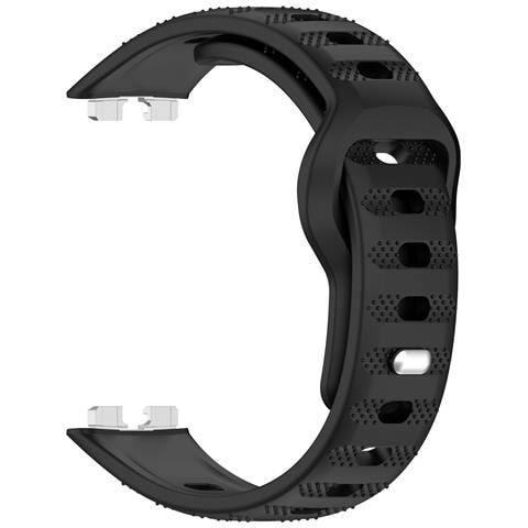 Cinturino In Silicone Per Huawei Band 10/9/8 - Texture A Pois Black - Foto 1