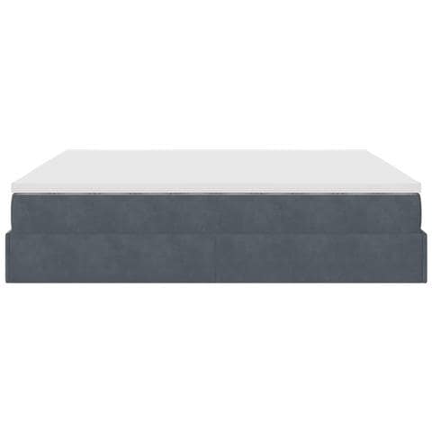 Struttura Letto Pouf con Materassi 200x200 cm Velluto - Foto 9