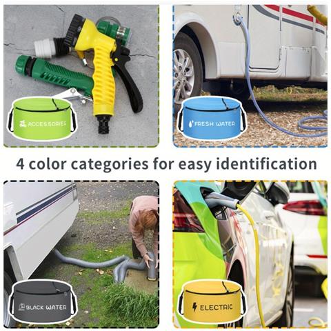 Borsa Portaoggetti Per Acqua Da Campeggio Per Camper - Soluzione Di Stoccaggio Portatile Blue - Foto 2