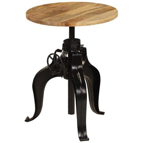 Lusso Casadino -  Tavolo Da Bar In Legno Massello Di Mango 60x(76-110) Cm - Foto 2