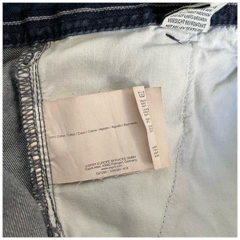 Esprit Gonna Midi Comoda Elegante Jeans Denim Blu Navy Taglia 29 - Foto 5