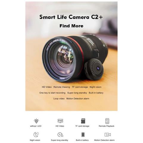 Mini Telecamera Wifi Leggera: Wireless, Facile Installazione, 1080p Hd, Visione Notturna, Perfetta Per Casa E Monitoraggio Animali - Foto 7