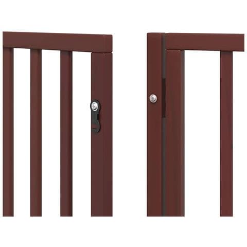 Cancello Cani Porta Pieghevole Marrone 15 Pannelli 750cm Pioppo - Foto 9