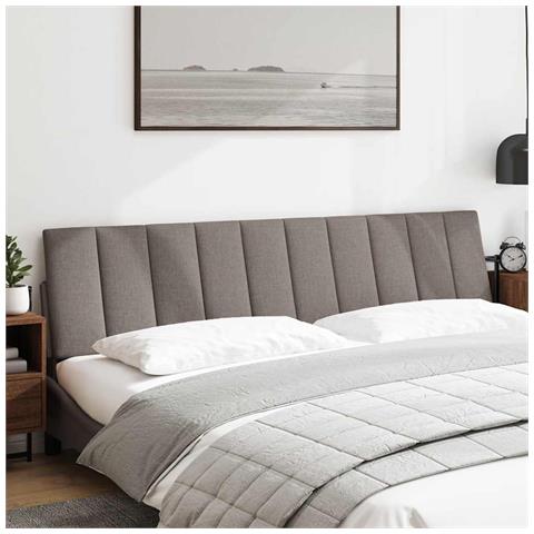 Cuscino Testiera Tortora 200 cm in Tessuto - Foto 2