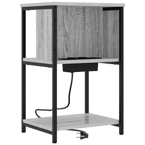 Armadio da Notte Grigio sonoma 38 x 31 x 61 cm - Foto 1