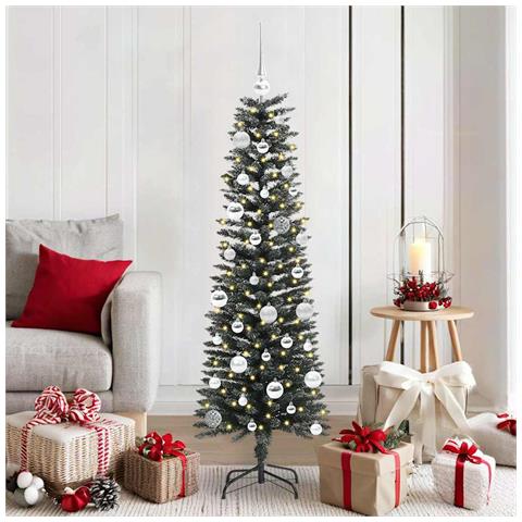 Albero di Natale artificiale con 150 LED Verde 150 cm - Foto 2