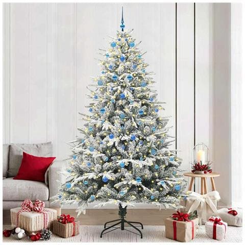 Albero di Natale artificiale preilluminato con set di palline - Foto 2