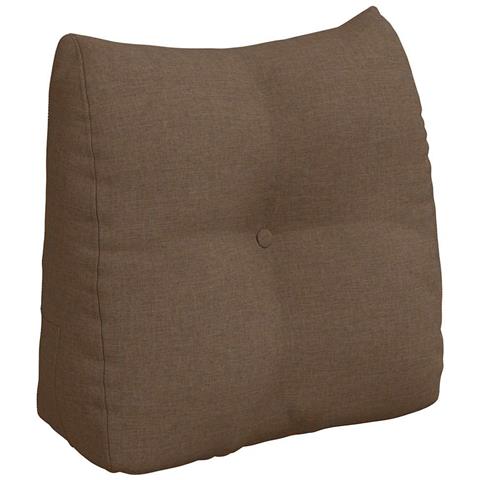 Cuscino per Schiena Marrone 45 x 24 x 50 cm Tessuto - Foto 1