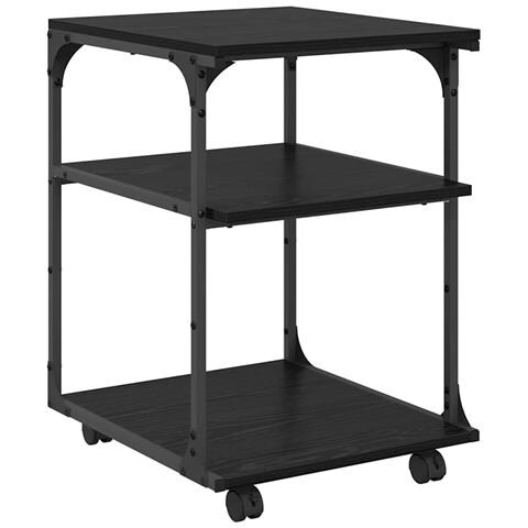 Supporto per Stampante Rovere Nero 43 x 48 x 64 cm - Foto 1