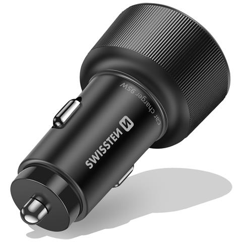 Caricatore Per Auto 2x Usb-c Power Delivery 95w E Usb 3.0 30w Quick Charge, Nero - Foto 5