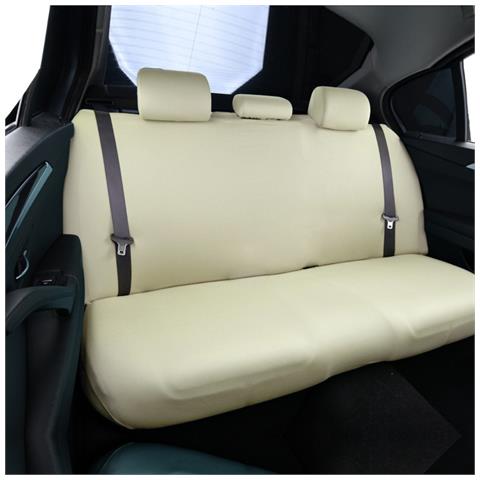 Coprisedile Posteriore Auto Elastico A Copertura Totale - Impermeabile E Facile Da Installare Beige - Foto 2