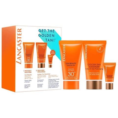Get The Golden Tan! Set : Golden Tan Maximizer, Buriti Oil, Anti-wrinkle, After-sun Serum, 3 Ml + Golden Tan Maximizer, Hydrating & Soothing, After-sun Lotion, 15 Ml + Sun Beauty, Uv Protection, Sunscreen Lotion, Spf 30, 15 Ml - Foto 1