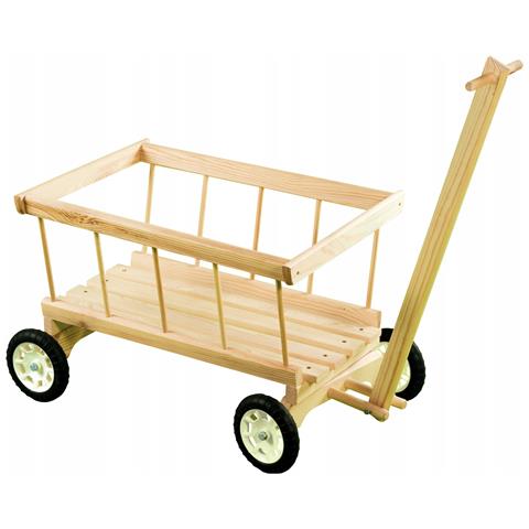 Passeggino da giardino in legno per bambini, piccolo - Foto 4