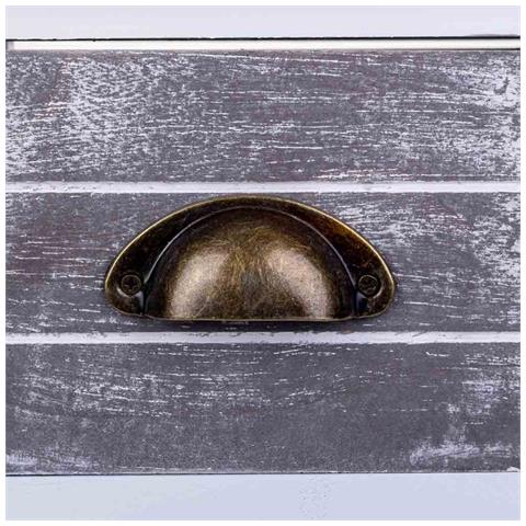 Comodino In Legno Bianco 30x30x63 - Foto 7