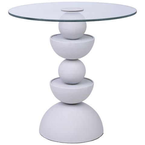 Tavolino In Vetro E Metallo 45x45x49h Cm - Foto 1