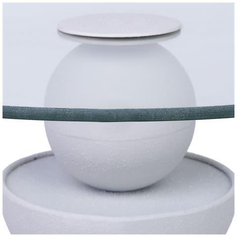 Tavolino In Vetro E Metallo 45x45x49h Cm - Foto 7