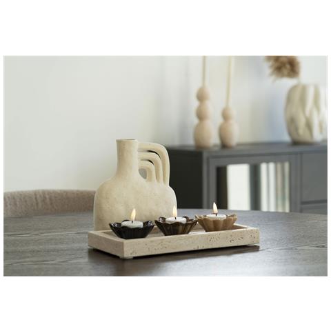 Vassoio In Travertino Naturale — 30,5×15 Cm - Foto 3