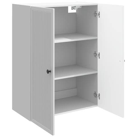 Mobiletto a muro Bianco Lucido 66 x 34,5 x 90 cm - Foto 2