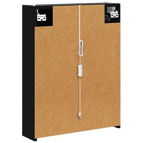Mobiletto per specchio da bagno Rovere Nero 53,5 x 15,5 x 70 cm - Foto 9