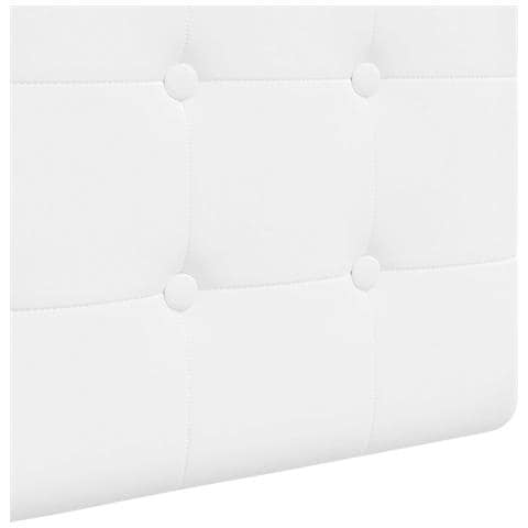 Testiera sospesa Con luce LED Bianco Tessuto - Foto 9
