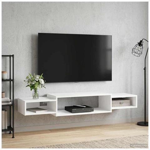 Mobile TV da Parete A parete Bianco 140 x 28 x 21 cm - Foto 2