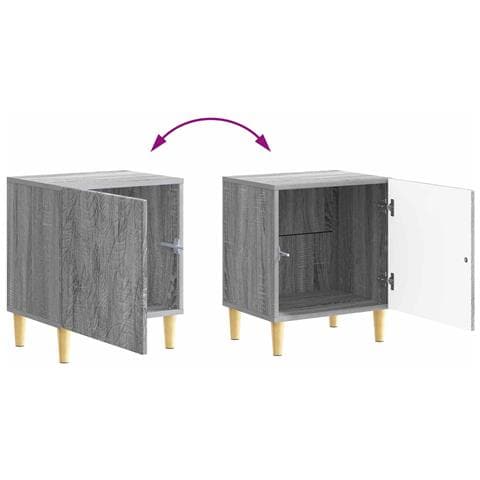 Comodino 2 pcs Sonoma grigio 43 x 34,5 x 50 cm - Foto 9