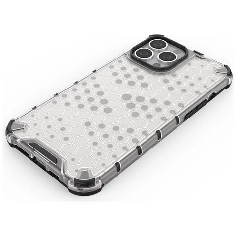 Honeycomb Corpo Con Copertura Rigida E Bumper In Tpu, Progettato Per Iphone 13 Pro Max, Nero - Foto 7