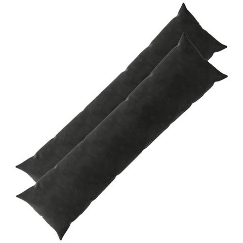 Cuscino con cuscino HEERLEN 2 pz Nero Velluto - Foto 1