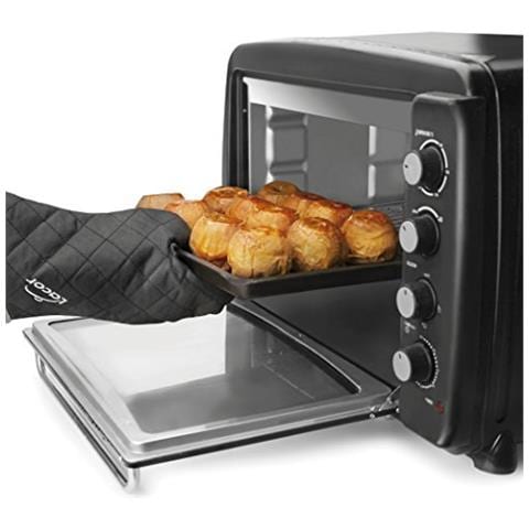 60070 - Guanto da cucina in tessuto ignifugo 36 cm - Nero - Foto 2
