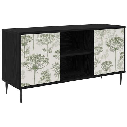 Mobile TV GOTHA 102 x 33 x 51 cm Rovere Nero - Foto 1