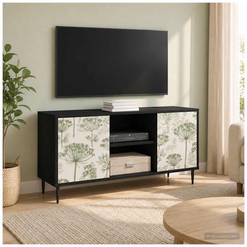 Mobile TV GOTHA 102 x 33 x 51 cm Rovere Nero - Foto 2