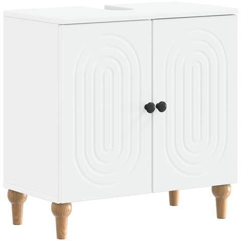 Armadio per Lavabo da Bagno ALKMAAR Bianco 59,5 x 31,5 x 59 cm - Foto 1