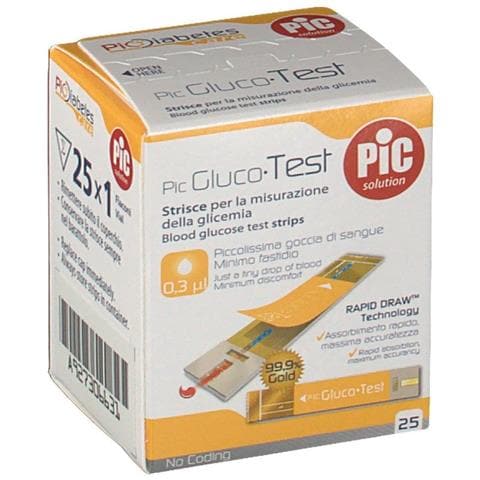 Strisce Misurazione Glicemia Pic Glucotest 25 Pezzi - Foto 5