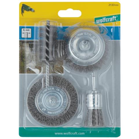 Set 4 Spazzole, Acciaio, Blister - Foto 3