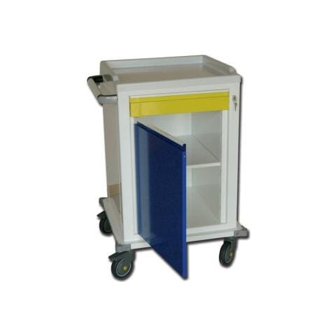 Modular Trolley - Painted Steel - 1 Drawer + 1 Shelf - Foto 1