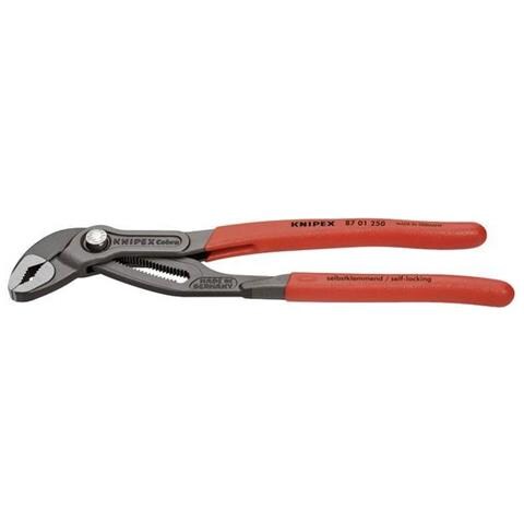 Knipex 87 01 250 Cobra Pinza Regolabile Di Nuova Generazione Per Tubi E Dadi Bonderizzata Grigia Rivestiti In Resina Sintetica Antiscivolo 250 Mm - Foto 2