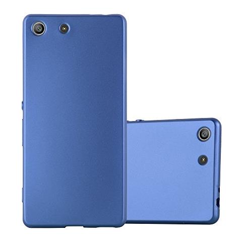 Custodia Compatibile Con Sony Xperia M5 In Blu Metallico - Coperchio Protettivo In Silicone Tpu Flessibile - Foto 1