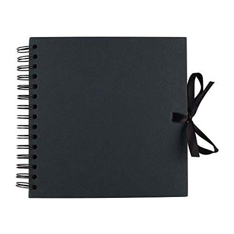 Taccuino Scrapbooking 20 X 20 Cm - Nero - Foto 1