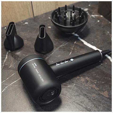 Asciugacapelli Ionico Bamba Ionicare 6000 Rockstar Ice. Motore Digitale, Diffusore, 1800 W Di Potenza, Che Idrata I Capelli E Gli Accessori Magnetici. - Foto 3
