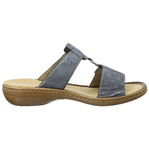 Donna Zoccoli E Sabot 60885, La Signora Mules, Pantofole Da Giardino Della Suola Piattaforma, Azur / 12.37 Eu / Uk 4 - Foto 2